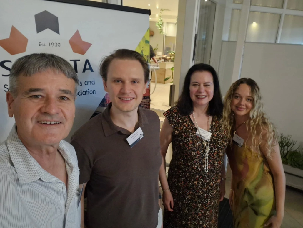 André van der Vyver (SACOTA), Danil Hristich (Fortior Law), Jaine Caunt and Michelle Conroy from Gafta. André van der Vyver (SACOTA), Danil Hristich (Fortior Law), Jaine Caunt and Michelle Conroy from Gafta.