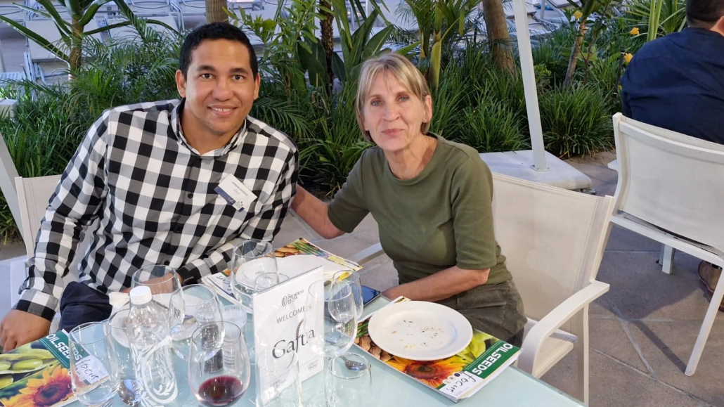 Herman Andrews (COFCO) and Mary-Ann Ploeg (COFCO). Herman Andrews (COFCO) and Mary-Ann Ploeg (COFCO).