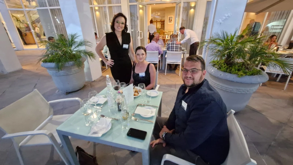 Nicole Theron (Brisen), Marna van Tonder (Brisen) and JP Kotze (SACOTA). Nicole Theron (Brisen), Marna van Tonder (Brisen) and JP Kotze (SACOTA).