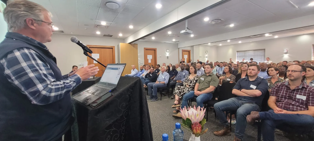 Prof André Jooste presenting