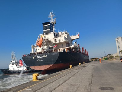TPT East London has welcomed its first soybean vessel
